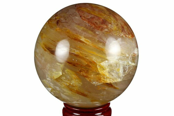 Captivating, Polished Hematoid Quartz Sphere #185599